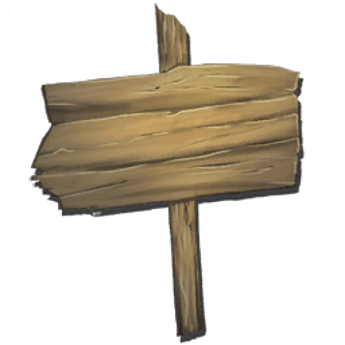 Деревянный знак Wooden Sign